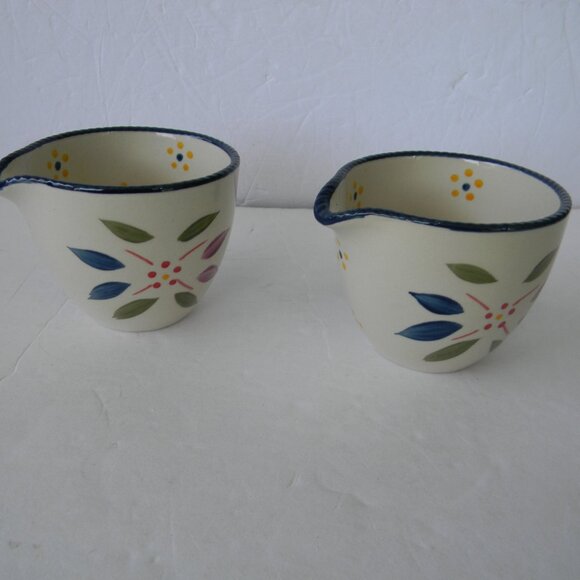 NEW TEMP-TATIONS OLD WORLD CONFETTI SET OF 2 8OZ RAMEKINS W/POUR SPOUTS - Picture 1 of 6